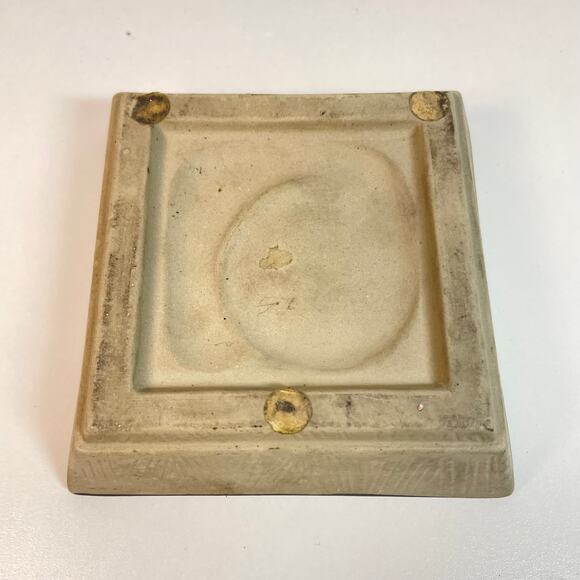 Vintage Takahashi Snail Dish 3.5” Brown Black Ceramic MCM Japan Trinket Ashtray - Picture 5 of 7